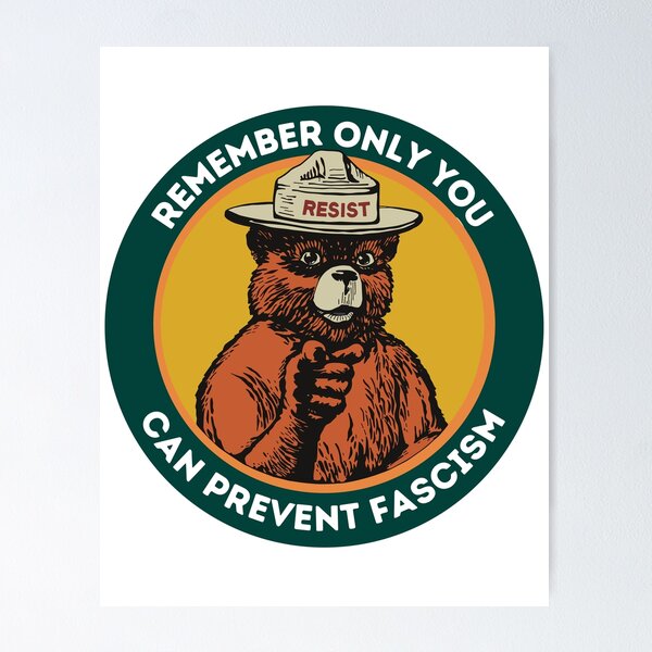 Item preview, Smokey Resist Bear  Anti Facism FDT designed and sold by Hajuji.
