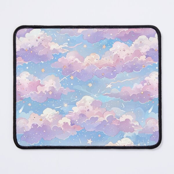 Item preview, Dreamy skyscape, pastel clouds, scattered stars designed and sold by CoolPixels.