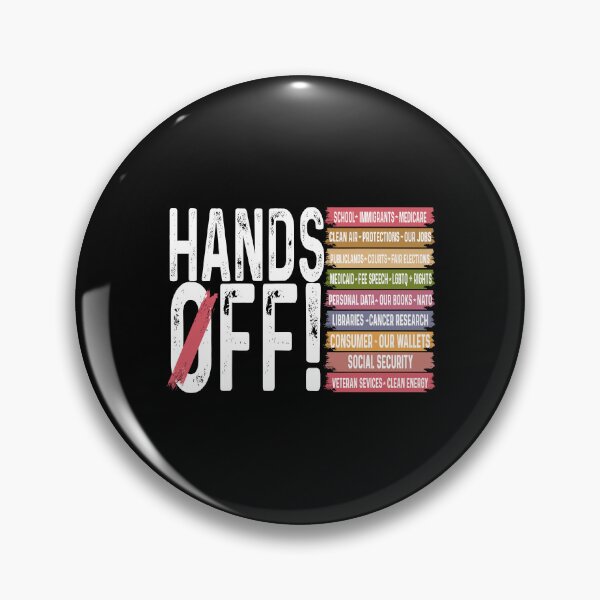 Item preview, Hands Off Protest Retro 90s designed and sold by Hajuji.