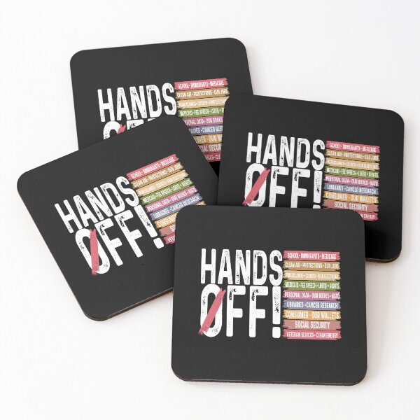 Item preview, Hands Off Protest Retro 90s designed and sold by Hajuji.