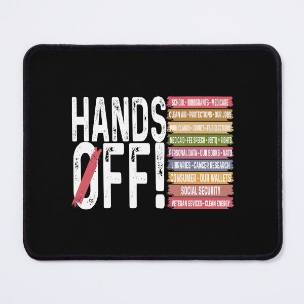 Item preview, Hands Off Protest Retro 90s designed and sold by Hajuji.