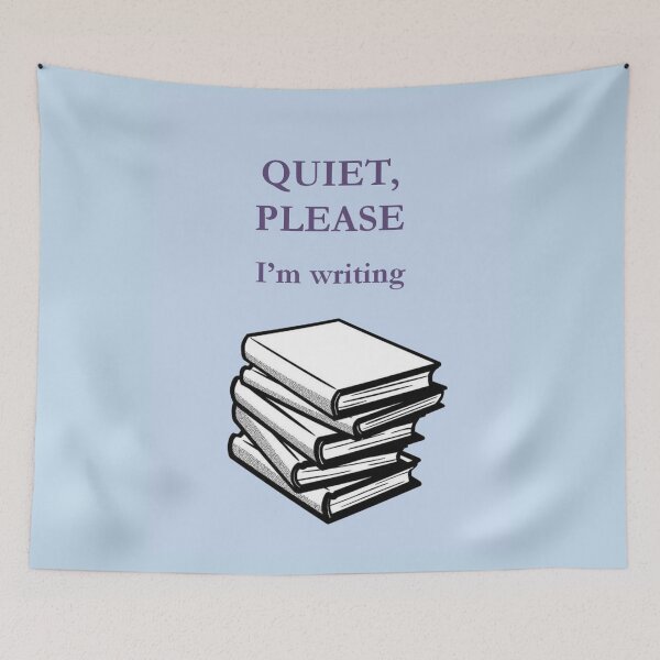 Item preview, Quiet, please... I'm writing designed and sold by carmencuarzo.