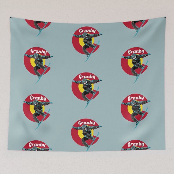 Item preview, Granby Colorado snowboarding flag designed and sold by studioss76.