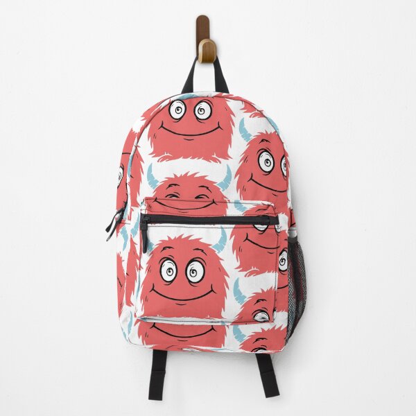 Item preview, Cute little red monster with blue horns designed and sold by AFernandesDSG.
