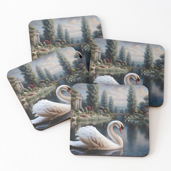 Item preview, Majestic swan in the park designed and sold by Sigtrix.