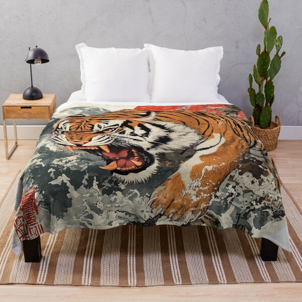 Item preview, Roaring Tiger in Traditional Japanese Style designed and sold by Gooos.