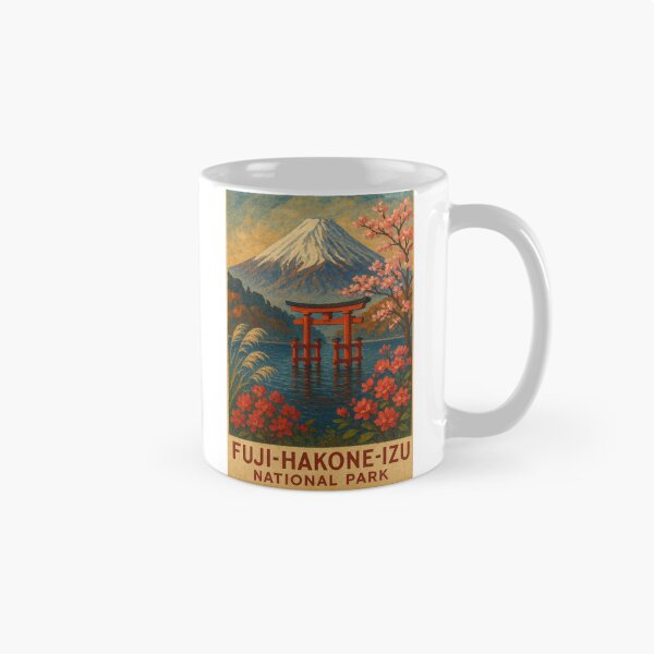 Item preview, Fuji-Hakone-Izu – Mount Fuji and Floating Torii Gate designed and sold by Places On Earth.
