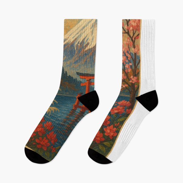 Item preview, Fuji-Hakone-Izu – Mount Fuji and Floating Torii Gate designed and sold by Places On Earth.
