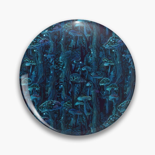 Item preview, Mystical Glowing Mushrooms in an Enchanted Forest at Night designed and sold by CoolPixels.