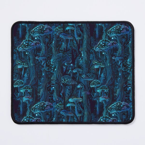 Item preview, Mystical Glowing Mushrooms in an Enchanted Forest at Night designed and sold by CoolPixels.