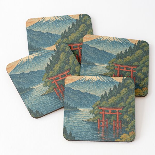 Item preview, Mount Fuji Over Lake Ashi – Hakone Landscape designed and sold by Places On Earth.