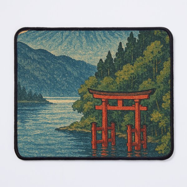 Item preview, Mount Fuji Over Lake Ashi – Hakone Landscape designed and sold by Places On Earth.