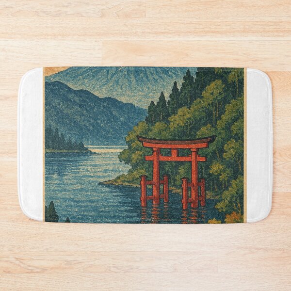 Item preview, Mount Fuji Over Lake Ashi – Hakone Landscape designed and sold by Places On Earth.