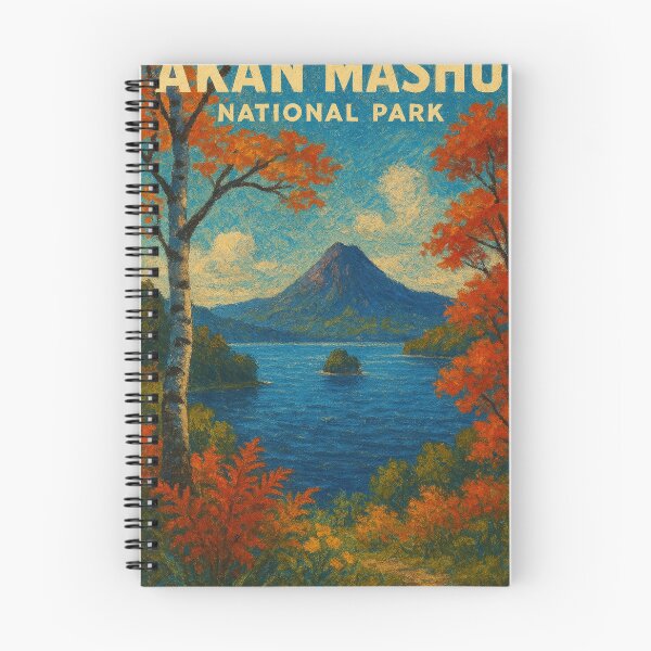 Item preview, Akan-Mashu National Park – Autumn Lake and Mountain View designed and sold by Places On Earth.