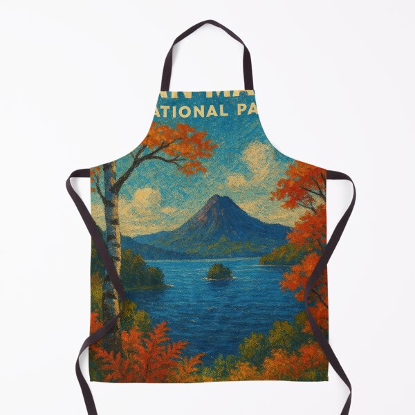 Item preview, Akan-Mashu National Park – Autumn Lake and Mountain View designed and sold by Places On Earth.