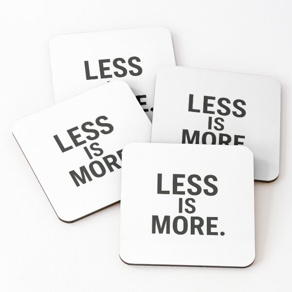 Item preview, Minimalist Typography Poster Saying "Less Is More" designed and sold by ImagineCorner.