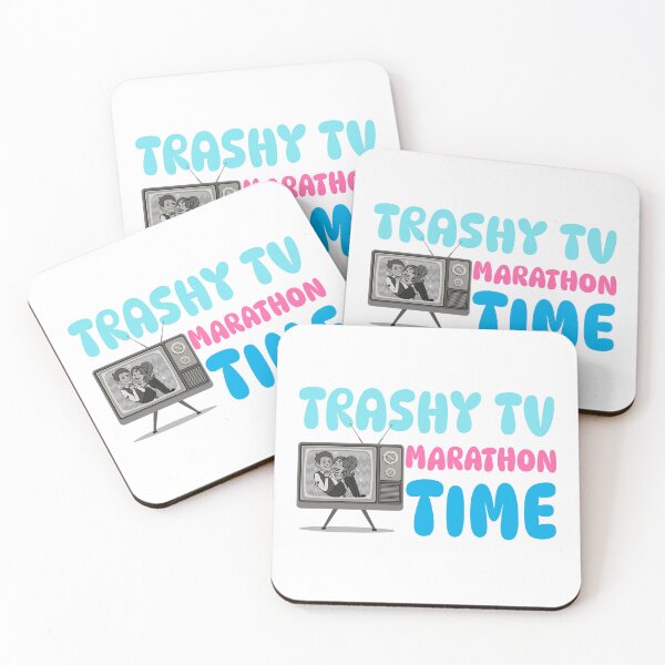 Item preview, Trashy TV Marathon Time - Funny Binge Watching Shirt designed and sold by crazydotdesigns.