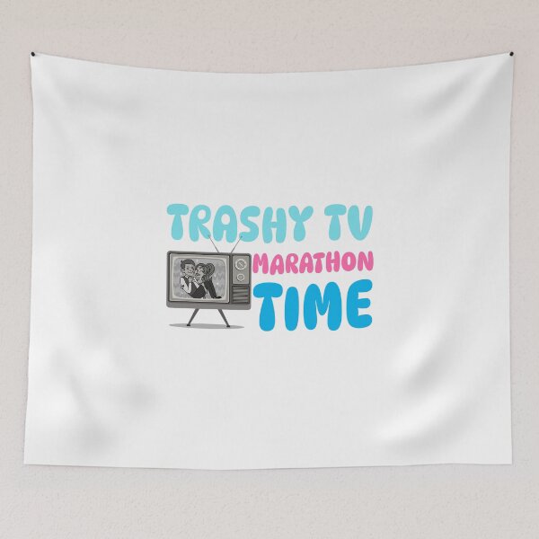 Item preview, Trashy TV Marathon Time - Funny Binge Watching Shirt designed and sold by crazydotdesigns.