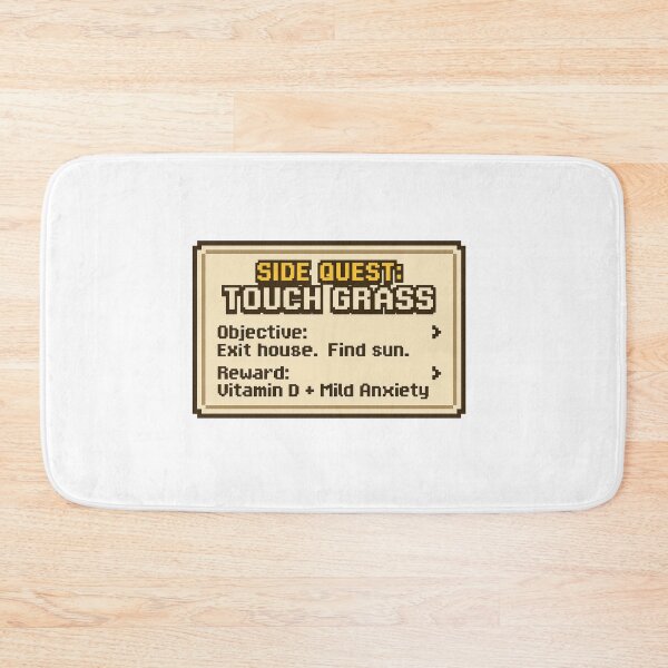 Item preview, Touch Grass Side Quest Meme designed and sold by Loot Locker.