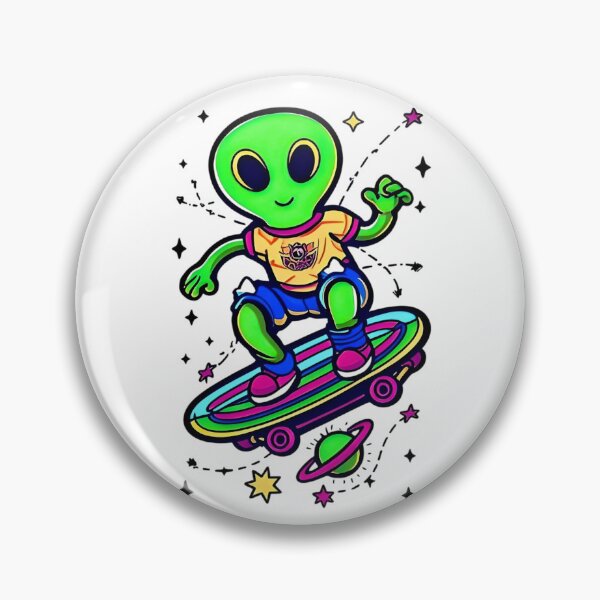 Item preview, Skater Alien designed and sold by Vibz4All.