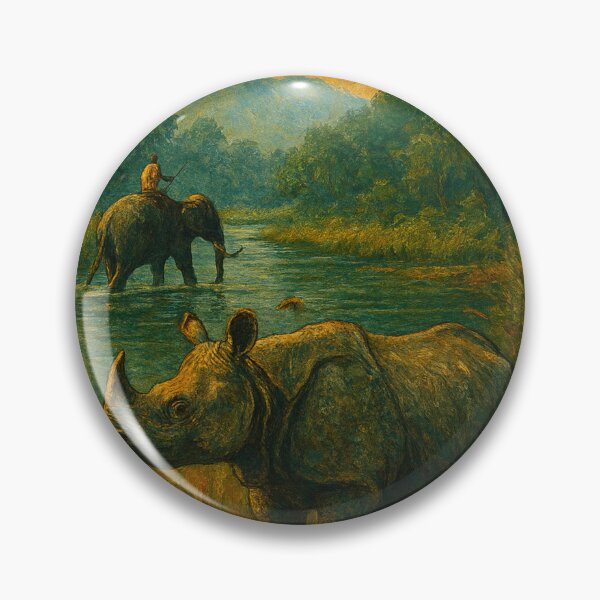 Item preview, Chitwan National Park – Rhino and Elephant in Nepal designed and sold by Places On Earth.