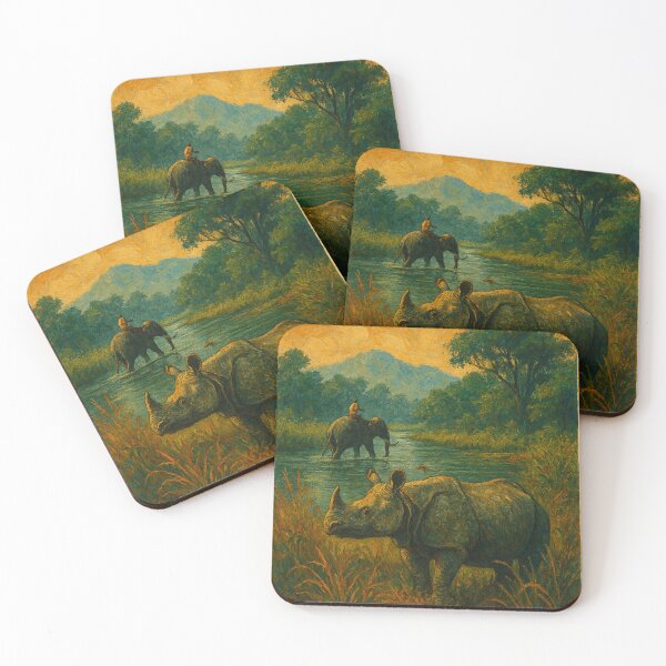 Item preview, Chitwan National Park – Rhino and Elephant in Nepal designed and sold by Places On Earth.