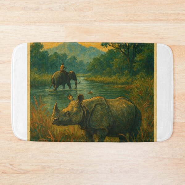 Item preview, Chitwan National Park – Rhino and Elephant in Nepal designed and sold by Places On Earth.