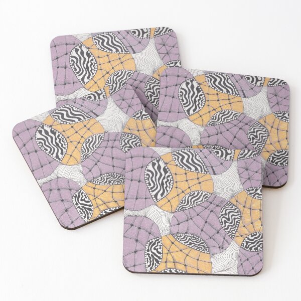 Item preview, Waves in a Web - Hand Drawn Zentagle designed and sold by ColorWander.