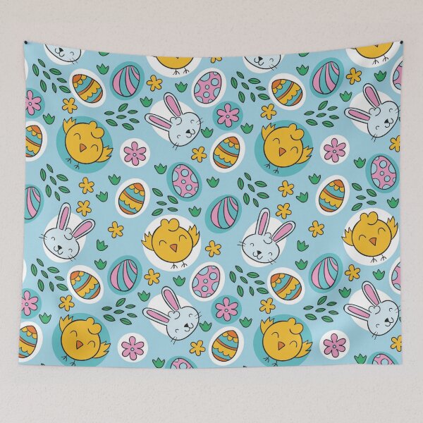 Item preview, Easter bunny, eggs and chicks, pattern designed and sold by Mauswohn.