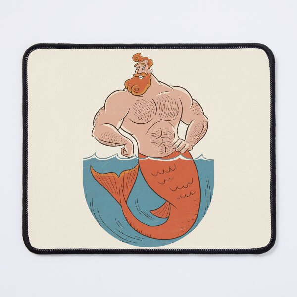 Item preview, Merman | Vintage Illustration | Ginger Daddy designed and sold by Mattk270.