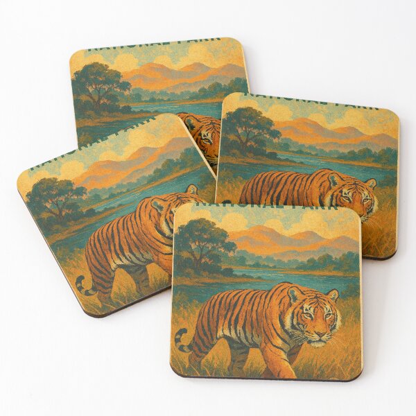 Item preview, Bengal Tiger – Corbett Landscape at Dusk designed and sold by Places On Earth.