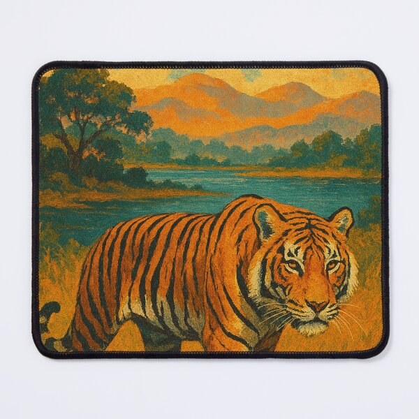 Item preview, Bengal Tiger – Corbett Landscape at Dusk designed and sold by Places On Earth.