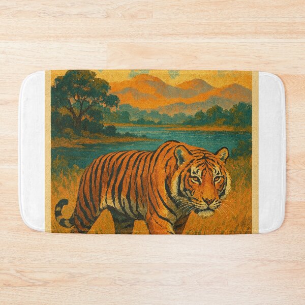 Item preview, Bengal Tiger – Corbett Landscape at Dusk designed and sold by Places On Earth.