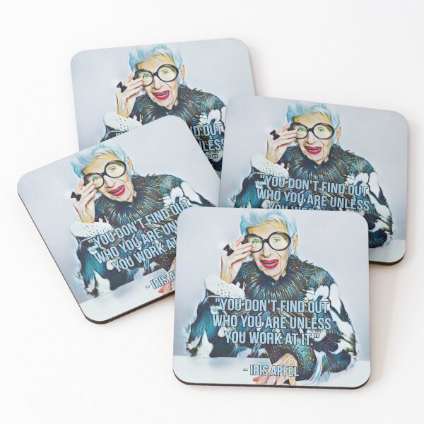 Item preview, Iris Apfel - You Don't Find Out Who You Are Unless You Work At It designed and sold by ScarahVonMonster.