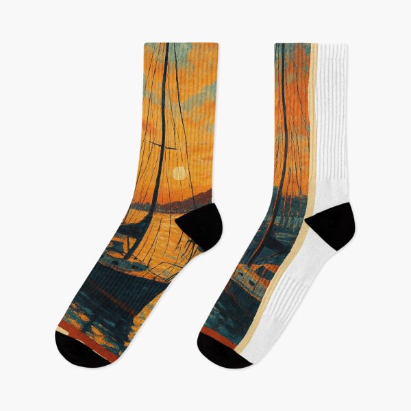 Item preview, Westhaven Marina – Sky Tower and Boats at Dusk designed and sold by Places On Earth.