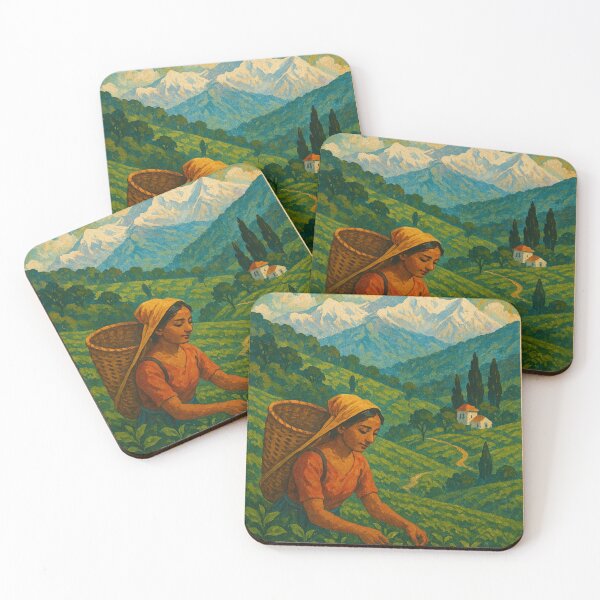 Item preview, Happy Valley – Darjeeling Tea Gardens and Himalayas designed and sold by Places On Earth.