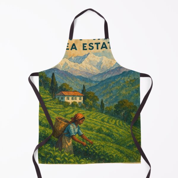Item preview, Tea Harvest in Darjeeling – Happy Valley Estate View designed and sold by Places On Earth.