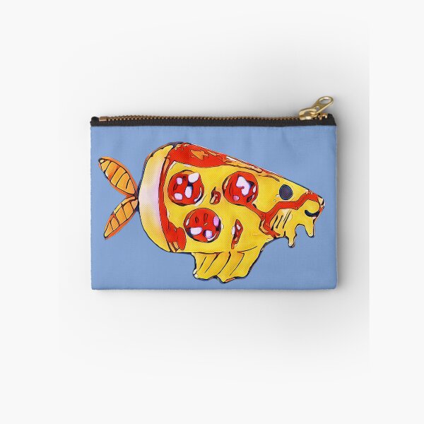 Item preview, Pizza fish with salami in cartoon style designed and sold by Vision Illustrated.