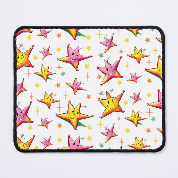 Item preview, Smiling Stars - Pink, Yellow and Orange  designed and sold by AlinaSCorner.