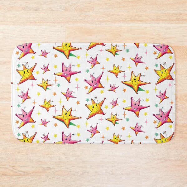 Item preview, Smiling Stars - Pink, Yellow and Orange  designed and sold by AlinaSCorner.
