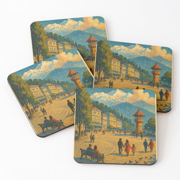 Item preview, Chowrasta – Darjeeling Town Square and Kanchenjunga designed and sold by Places On Earth.