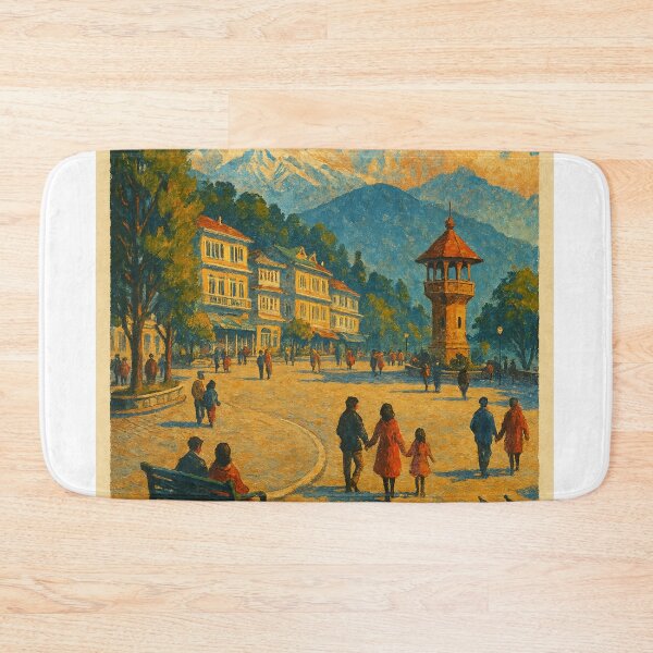 Item preview, Chowrasta – Darjeeling Town Square and Kanchenjunga designed and sold by Places On Earth.