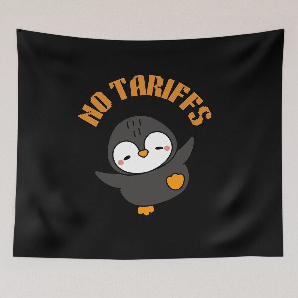 Item preview, Funny Penguins No Tariffs Taxes designed and sold by sydney-syder.