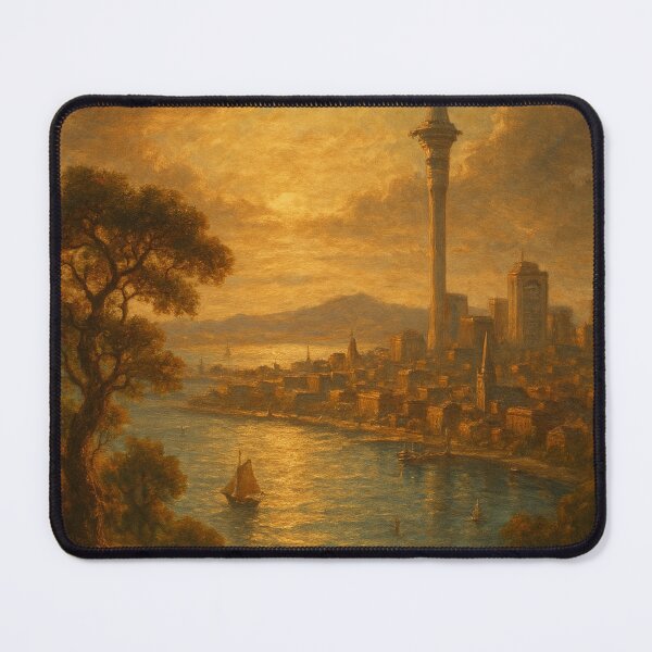 Item preview, Auckland at Sunset – View from Across the Harbour designed and sold by Places On Earth.