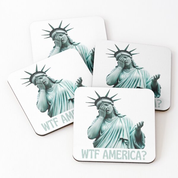 Item preview, Political Statue of Liberty Cry Anti-Trump WTF America designed and sold by MatPigeon.