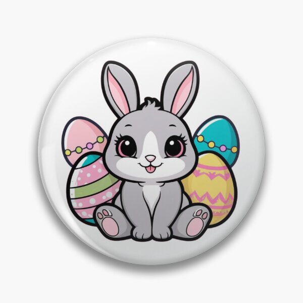 Item preview, Kawaii Easter Bunny designed and sold by PinkiPop Studio.