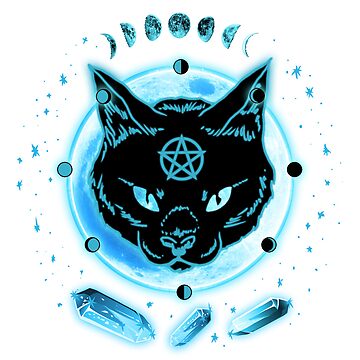 Artwork thumbnail, Cat Full Moon by TheMoonlightShop