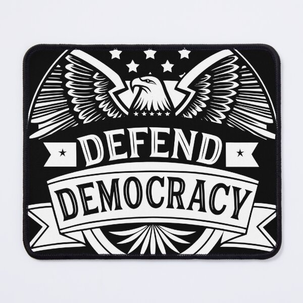 Item preview, Defend Democracy American Bald Eagle designed and sold by AntiqueImages.