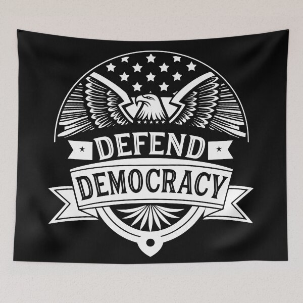 Item preview, Defend Democracy American Bald Eagle designed and sold by AntiqueImages.