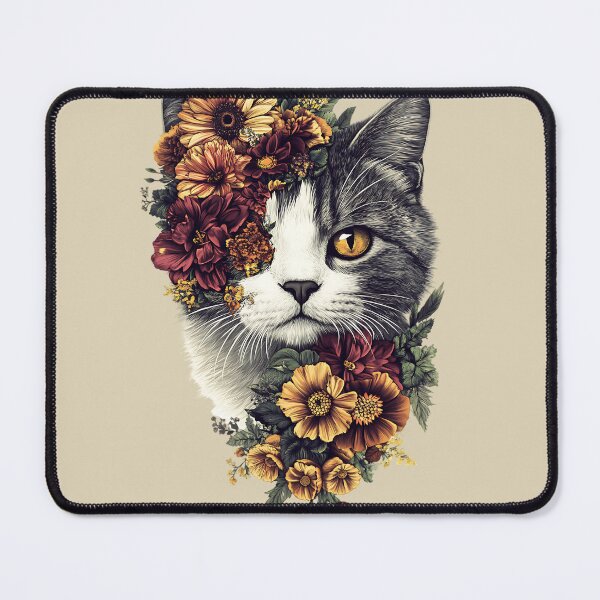 Item preview, Floral Exotic Shorthair Cat designed and sold by bapupa.
